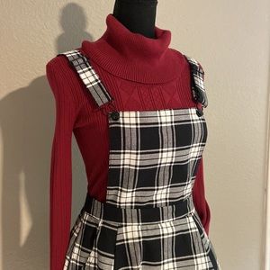 NWOT Modcloth Black Friday Plaid Tartan Jumper